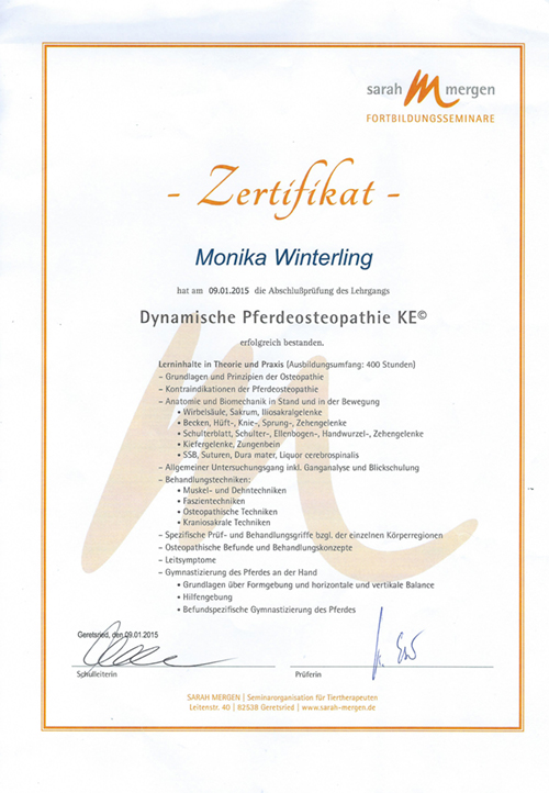 Pferdeosteopathie